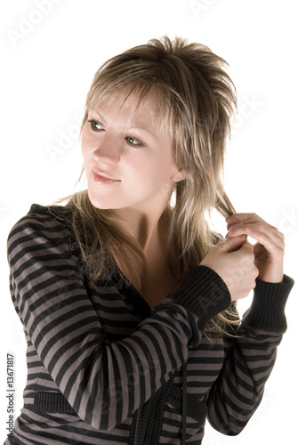 european pretty girl portrait