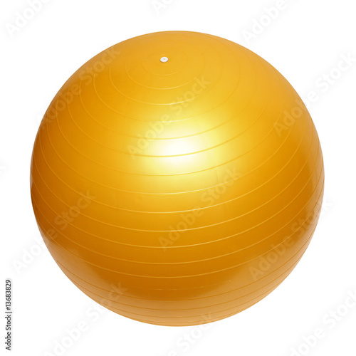 gymnastic yellow ball