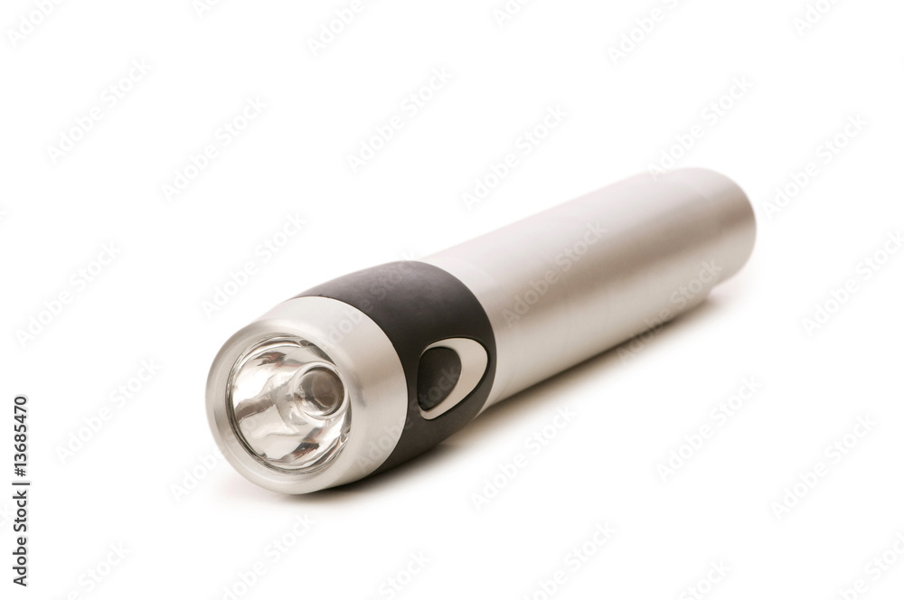 Small flashlight isolated on the white background Small flashlight isolated on the white background
