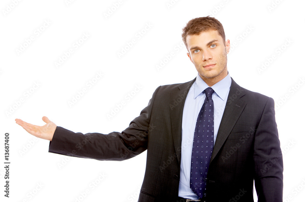 Portrait of business man isolated on white background Portrait of business man isolated on white background