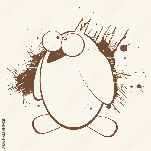 pinguin vogel vintage cartoon