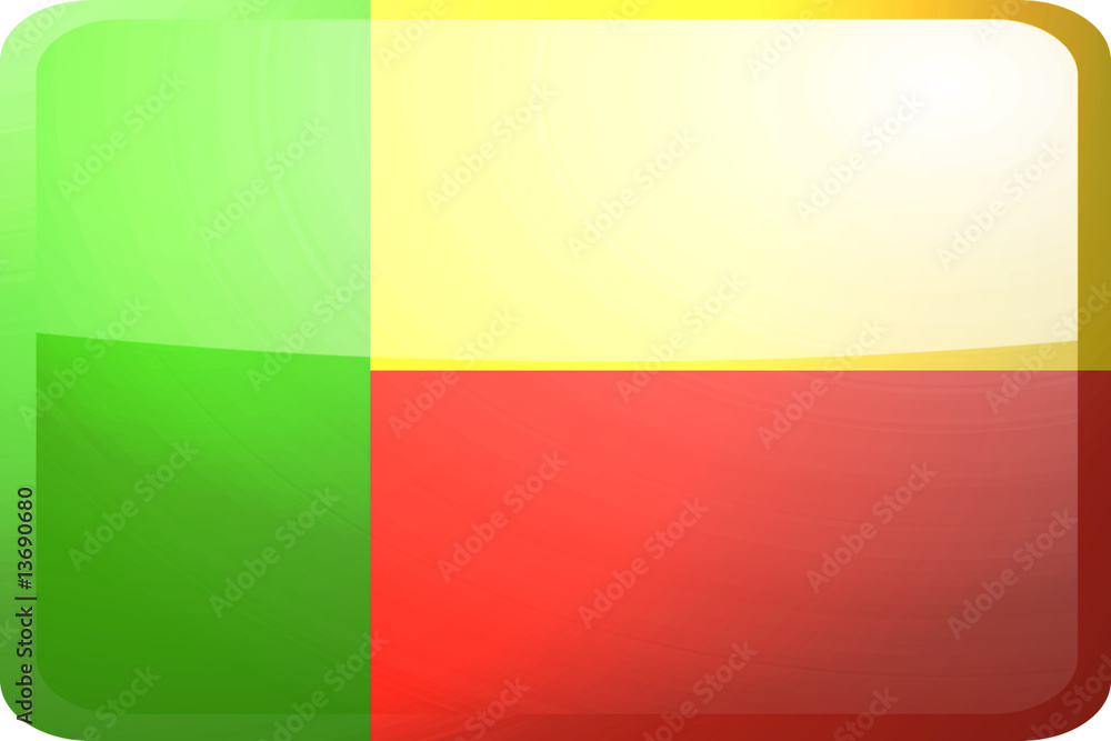 Flag of Benin button