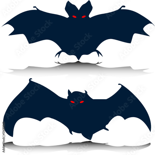 bat vector silhouettes