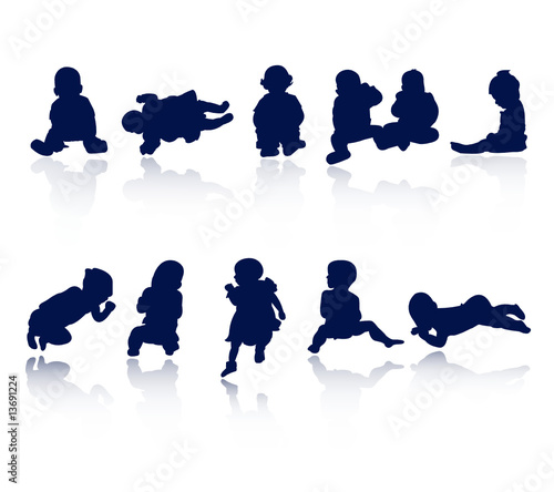 silhouettes - baby 3