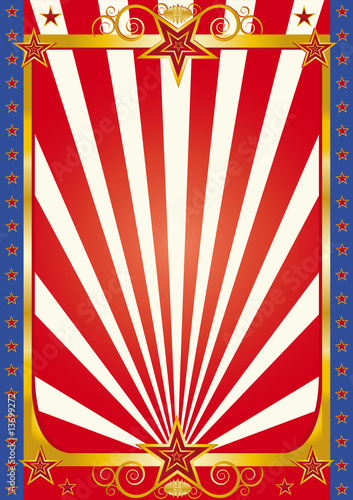 red and gold circus background