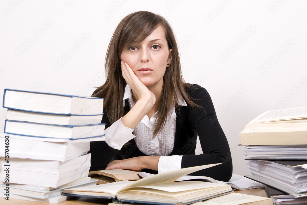 studying woman studying woman