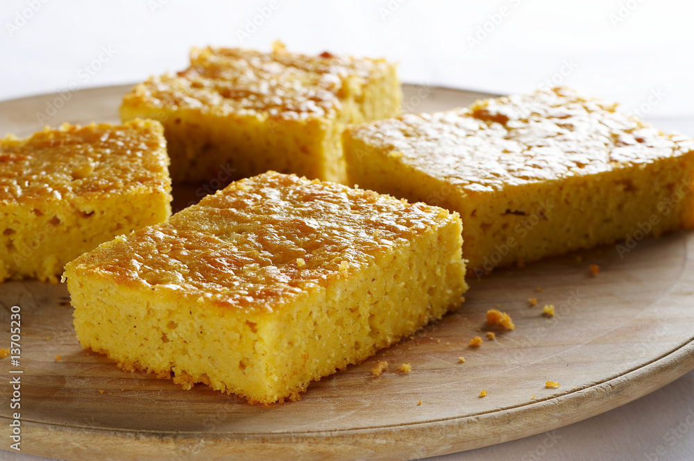 Homemade cake made of corn flour Homemade cake made of corn flour