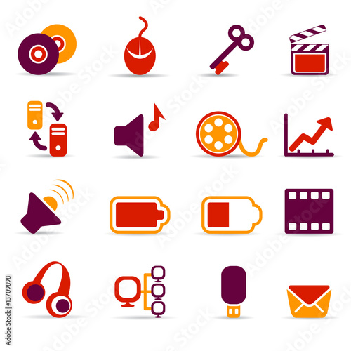 media icons