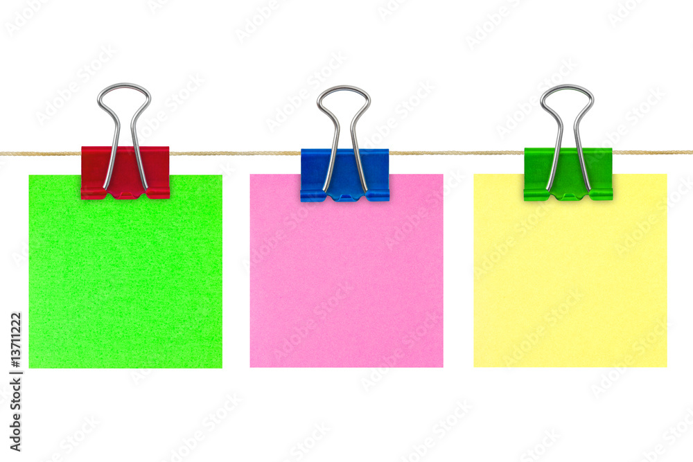 Multicolored post-it note paper Multicolored post-it note paper