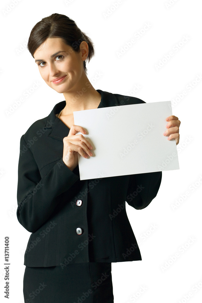 Young happy secretary, businesswoman, student or teacher Young happy secretary, businesswoman, student or teacher