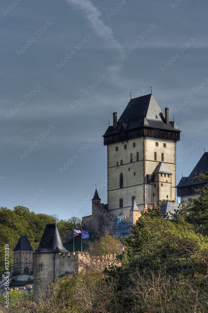 Karlstejn - Gothic castle founded 1348 by Charles IV Karlstejn - Gothic castle founded 1348 by Charles IV