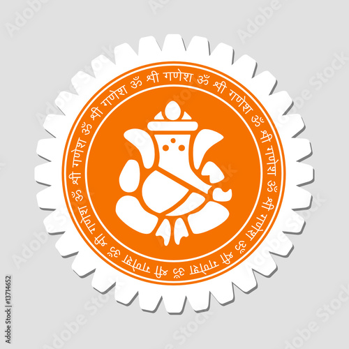 Lord Ganesha Sign Label