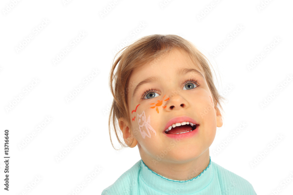 girl painted for holiday painted for holiday girl painted for holiday painted for holiday