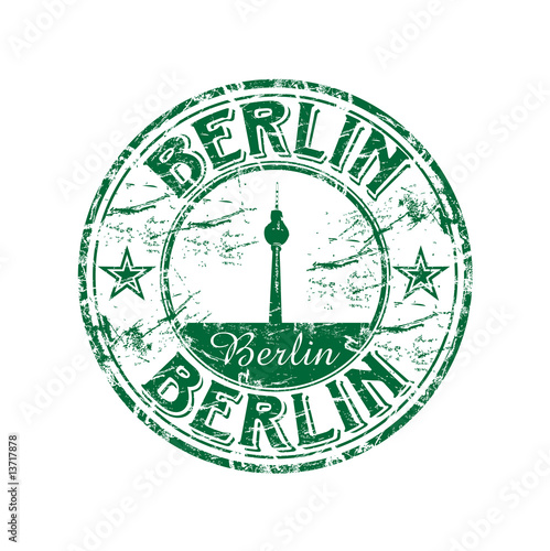 Berlin grunge rubber stamp