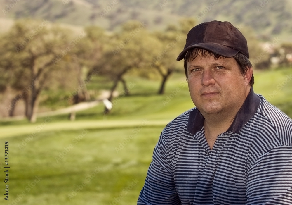 Male golfer Portrait Male golfer Portrait