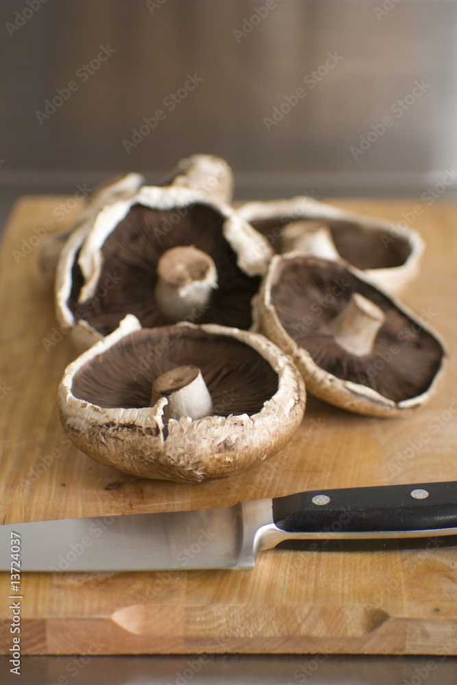 Fototapeta premium Fresh raw produce, mushrooms
