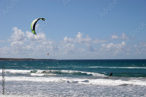 kiting in Lanzarote