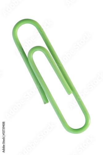 Wallpaper Mural green paper clip Torontodigital.ca