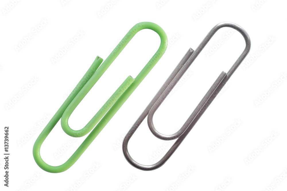two paper clips two paper clips