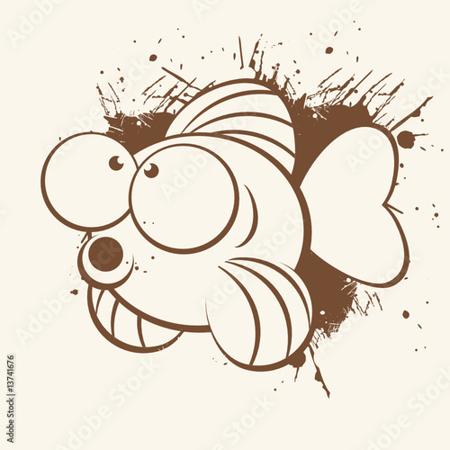 fisch vintage unterwasser