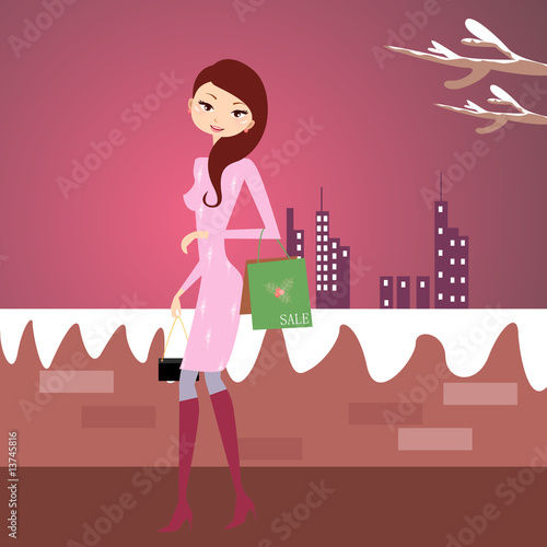 shopping girl