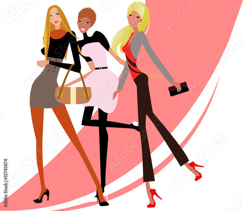 shopping girls