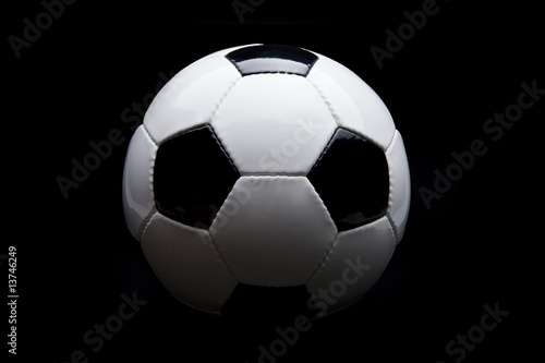 Football in black background