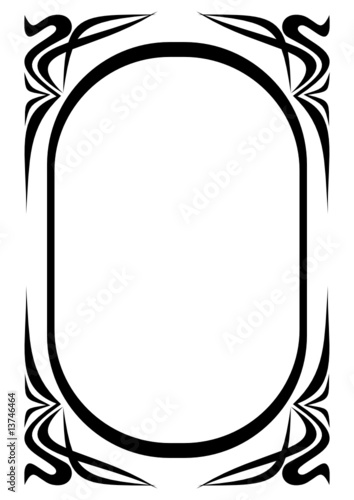 Abstract decorative frame