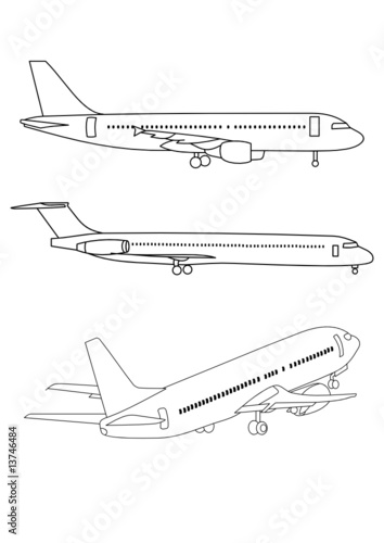 Vector image of planes
