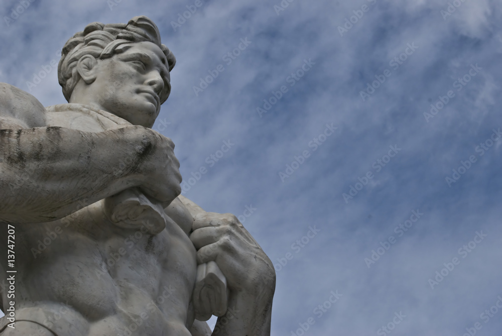 Athlete holding a towel