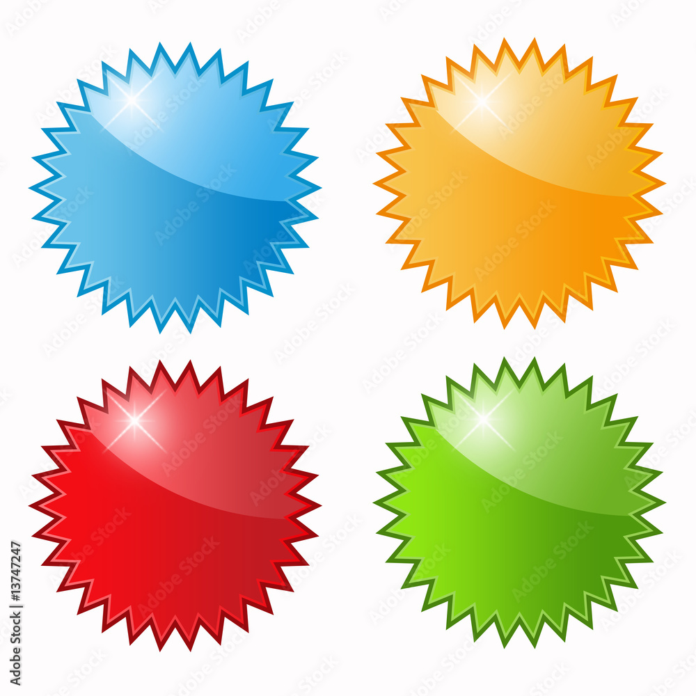 Glossy stickers Glossy stickers