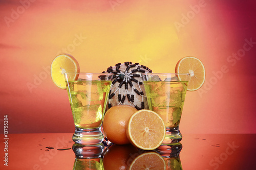Принти на полотні Triple sec orange liquor cocktail