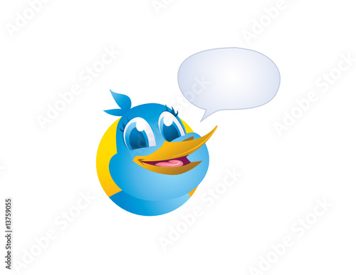 vector blue tweet bird