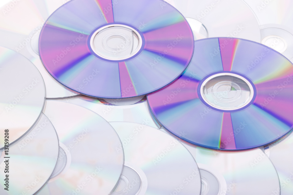 Background from the compact discs of CD and DVD Background from the compact discs of CD and DVD