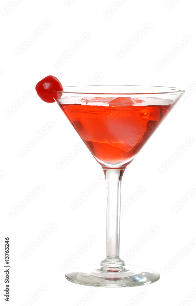 custom made wallpaper toronto digitalIsolated red martini with a cherry