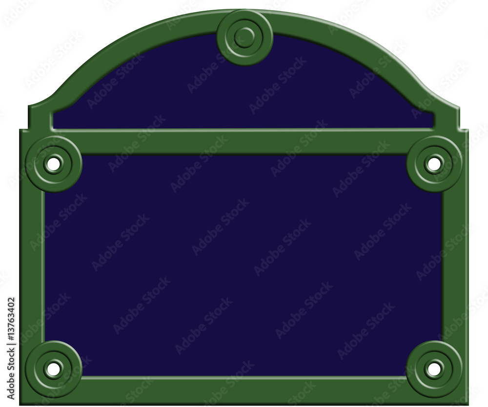 Naklejka premium plaque nom de rue