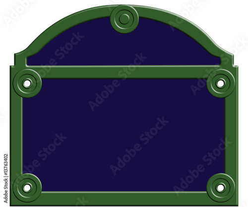 Fototapeta Naklejka Na Ścianę i Meble -  plaque nom de rue