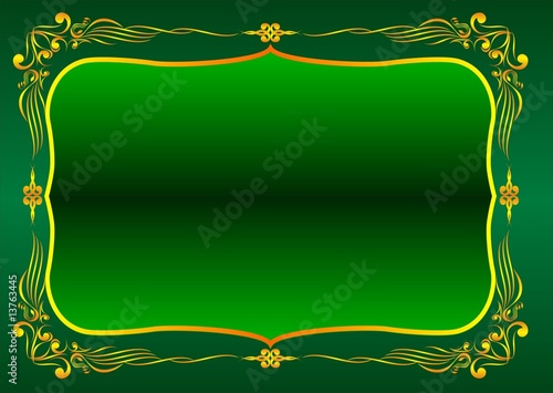 decorative gold framework