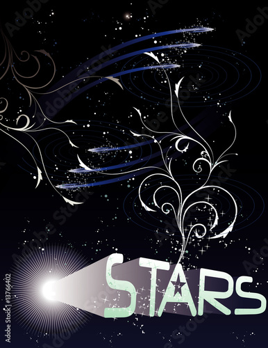 Star Word Vector Background