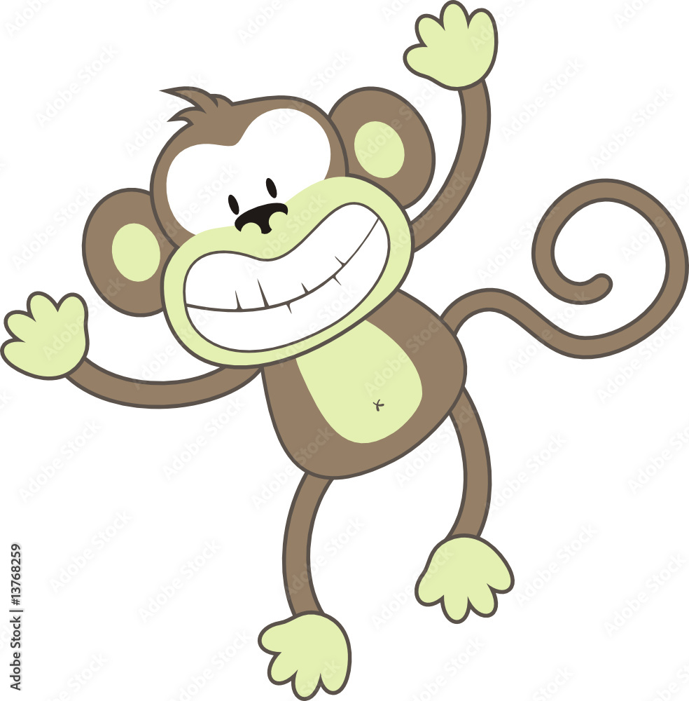 Fototapeta premium smiling monkey