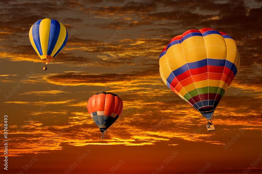 Obraz premium Hot air balloons