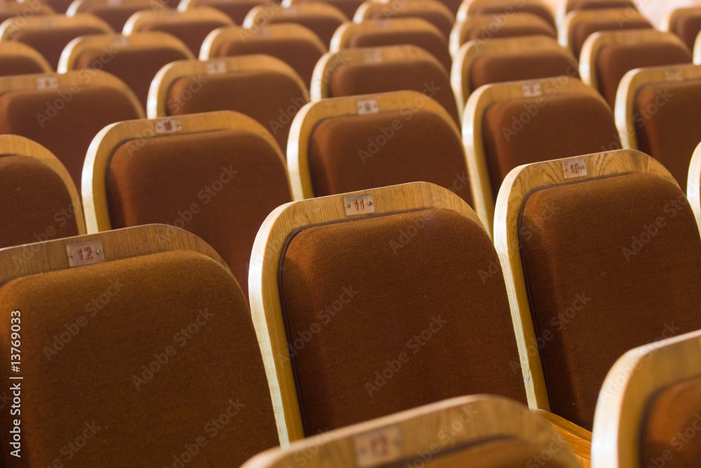 Fototapeta premium Seats of auditorium