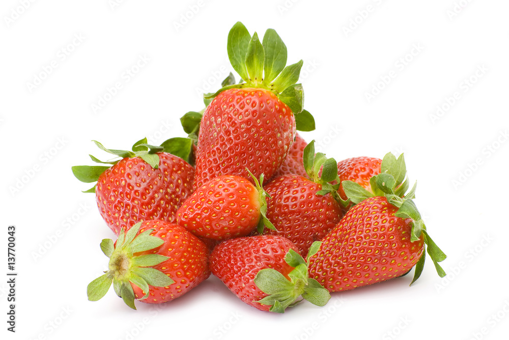 strawberries isolated on white strawberries isolated on white