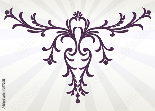 Elegant Flourish or Floral Scroll