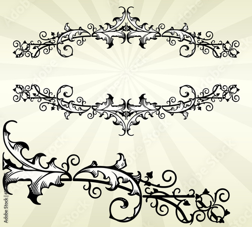 Acanthus Leaf Scroll Border
