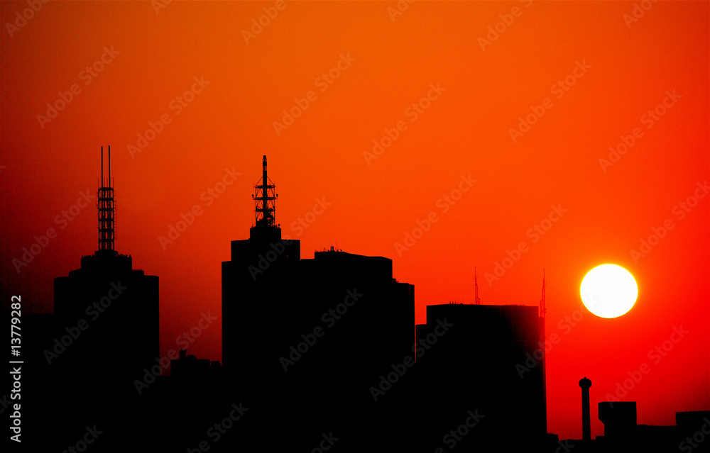 Fototapeta premium sunset in melbourne