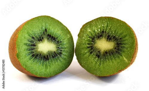 Kiwi macro coup   en deux face