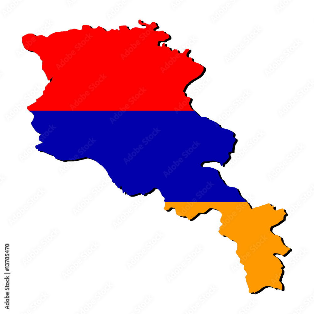 Armenia map flag Armenia map flag