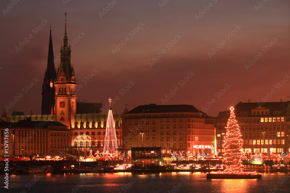 Fototapeta premium Hamburg Weihnachten
