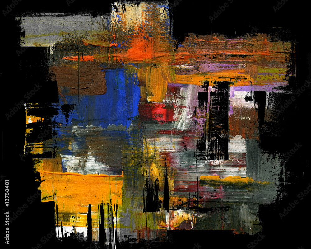 Naklejka premium Hand-painted background. SELF MADE.